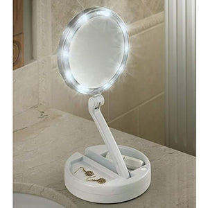 Creative folding beauty mirror to magnify your beauty